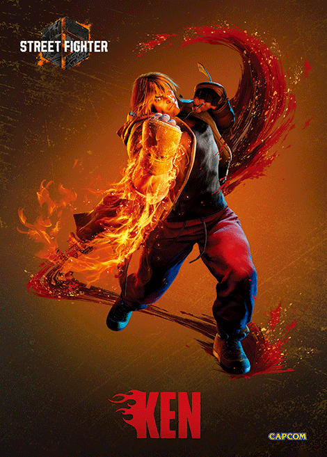 Street Fighter 6 PLAX Ken Lenticular Frame Gallery Image 3