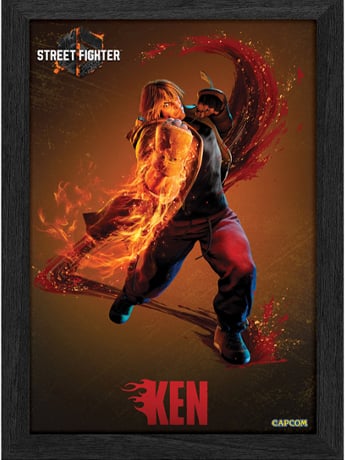 Street Fighter 6 PLAX Ken Lenticular Frame Gallery Image 2