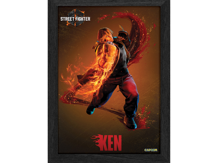 Street Fighter 6 PLAX Ken Lenticular Frame Gallery Image 1