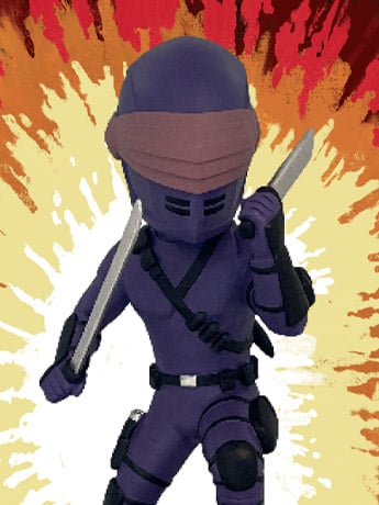 G.I. Joe Snake Eyes Bobblehead SDCC 2023 Exclusive Gallery Image 2