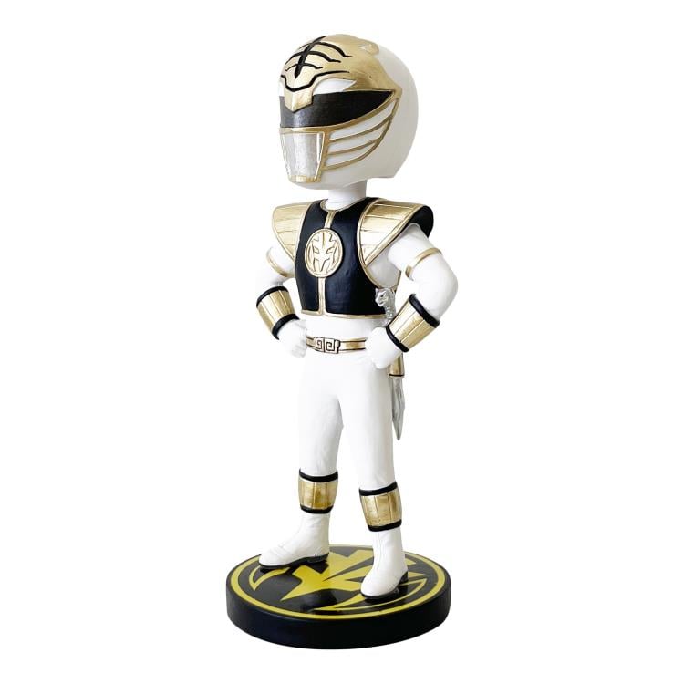 Mighty Morphin Power Rangers Green and White Ranger Bobbleheads SDCC 2023 Exclusive Set Gallery Image 4