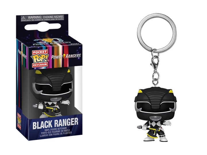 Pocket Pop! Keychain: Mighty Morphin Power Rangers 30th Anniversary - Black Ranger Gallery Image 1