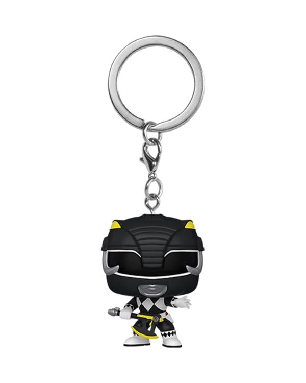 Pocket Pop! Keychain: Mighty Morphin Power Rangers 30th Anniversary - Black Ranger Gallery Image 3