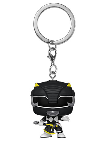 Pocket Pop! Keychain: Mighty Morphin Power Rangers 30th Anniversary - Black Ranger Gallery Image 2