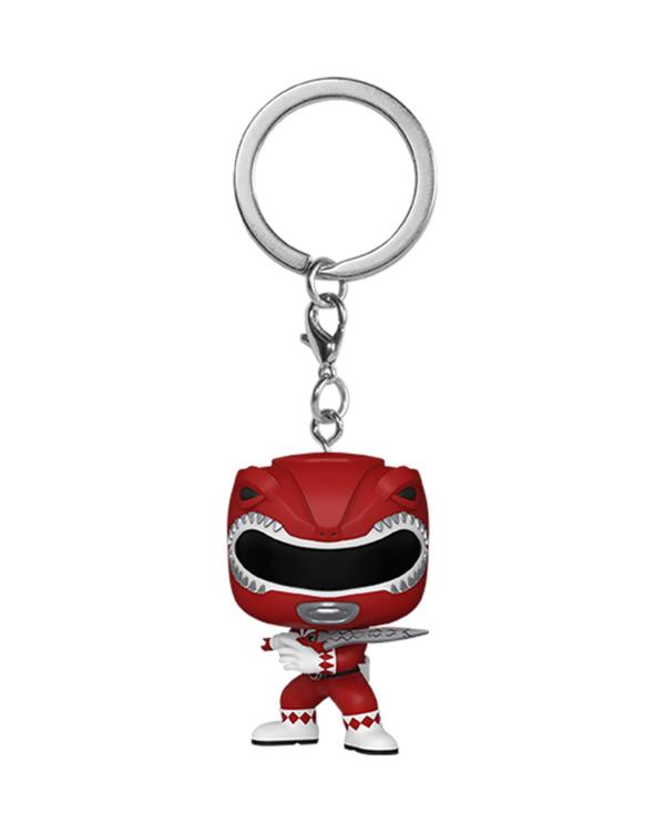 Pocket Pop! Keychain: Mighty Morphin Power Rangers 30th Anniversary - Red Ranger Gallery Image 3