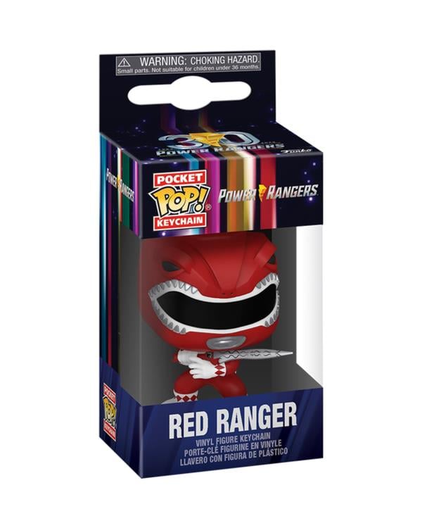 Pocket Pop! Keychain: Mighty Morphin Power Rangers 30th Anniversary - Red Ranger Gallery Image 4