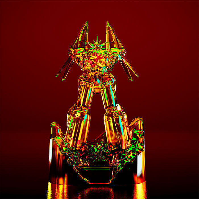Gunbuster PLAMAX MF-81 minimum factory Noriko Takaya with Gunbuster (Effect Color Ver.) Model Kit Gallery Image 7