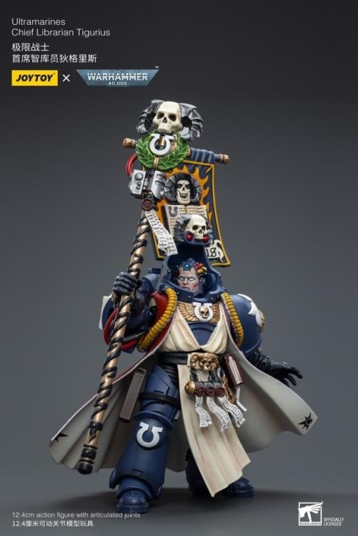 Warhammer 40K Ultramarines Chief Librarian Tigurius 1/18 Scale Action Figure Gallery Image 4