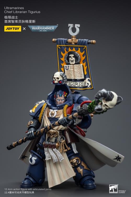 Warhammer 40K Ultramarines Chief Librarian Tigurius 1/18 Scale Action Figure Gallery Image 8