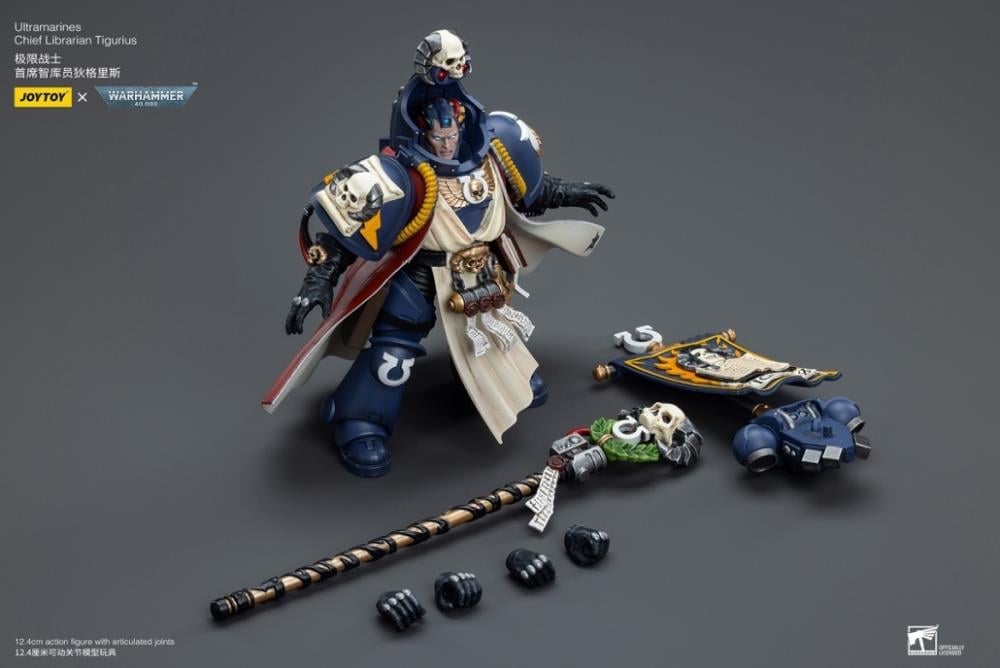 Warhammer 40K Ultramarines Chief Librarian Tigurius 1/18 Scale Action Figure Gallery Image 12