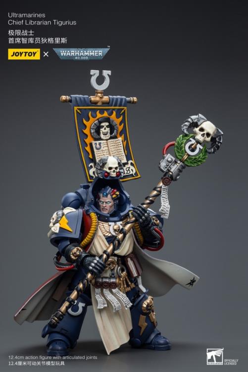 Warhammer 40K Ultramarines Chief Librarian Tigurius 1/18 Scale Action Figure Gallery Image 6