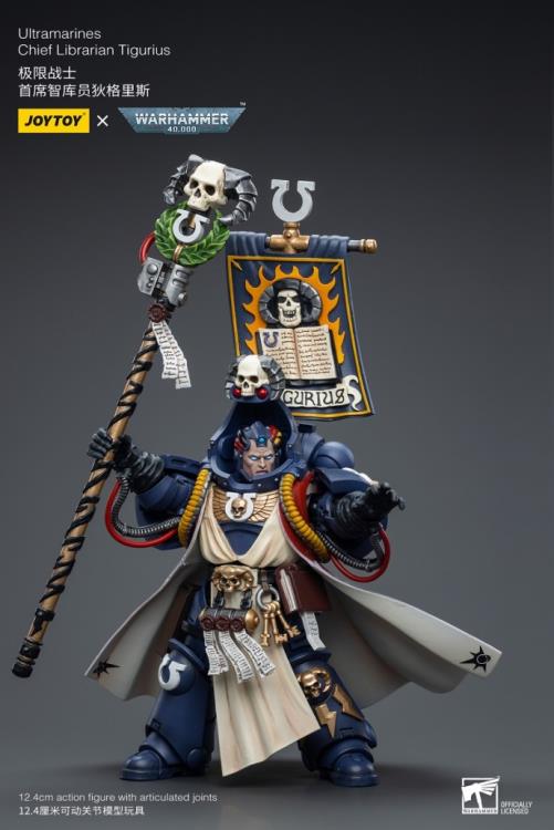 Warhammer 40K Ultramarines Chief Librarian Tigurius 1/18 Scale Action Figure Gallery Image 7