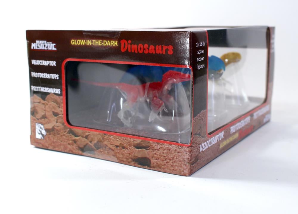 Beasts of the Mesozoic Velociraptor, Protoceratops, & Psittacosaurus Glow-in-the-Dark 1/18 Scale Three-Pack Gallery Image 16