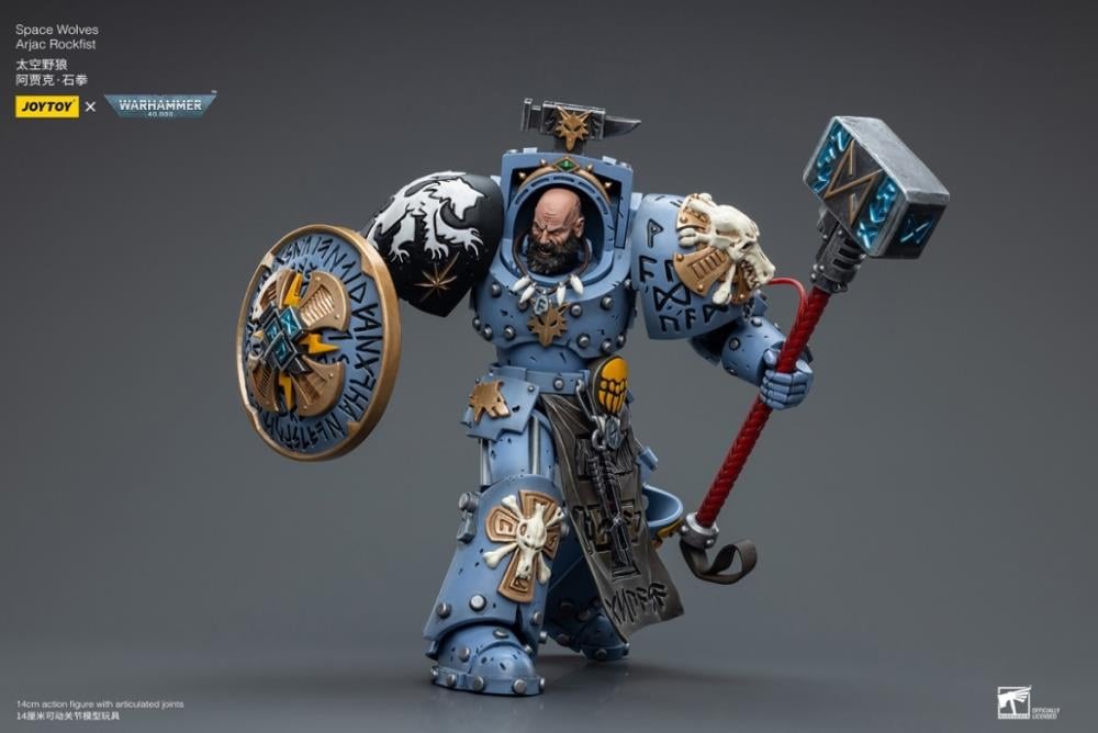Warhammer 40K Space Wolves Arjac Rockfist 1/18 Scale Action Figure Gallery Image 15