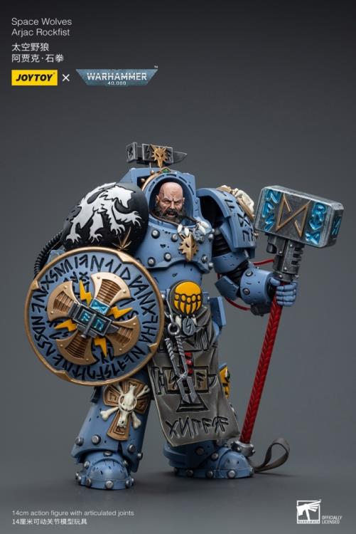 Warhammer 40K Space Wolves Arjac Rockfist 1/18 Scale Action Figure Gallery Image 5