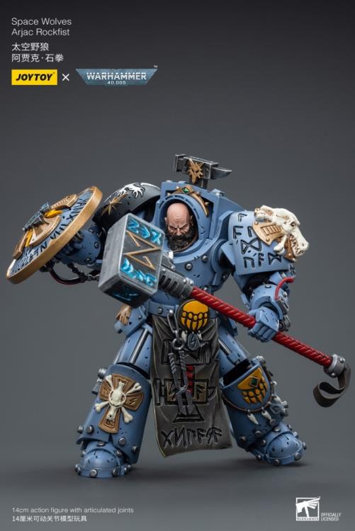 Warhammer 40K Space Wolves Arjac Rockfist 1/18 Scale Action Figure Gallery Image 7