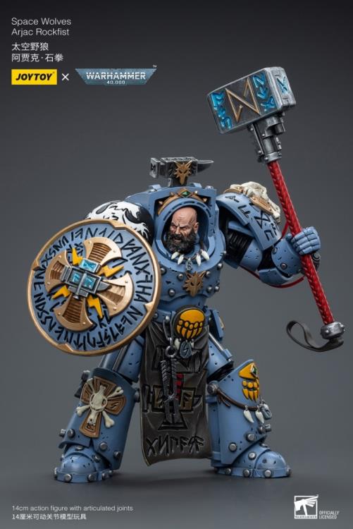 Warhammer 40K Space Wolves Arjac Rockfist 1/18 Scale Action Figure Gallery Image 8