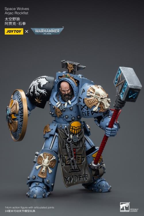 Warhammer 40K Space Wolves Arjac Rockfist 1/18 Scale Action Figure Gallery Image 6