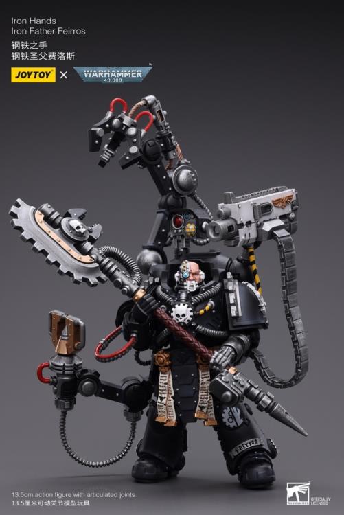 Warhammer 40K Iron Hands Iron Father Feirros 1/18 Scale Action Figure Gallery Image 3