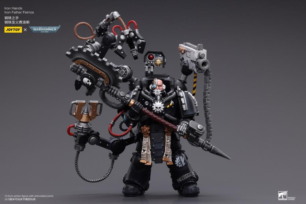 Warhammer 40K Iron Hands Iron Father Feirros 1/18 Scale Action Figure Gallery Image 9