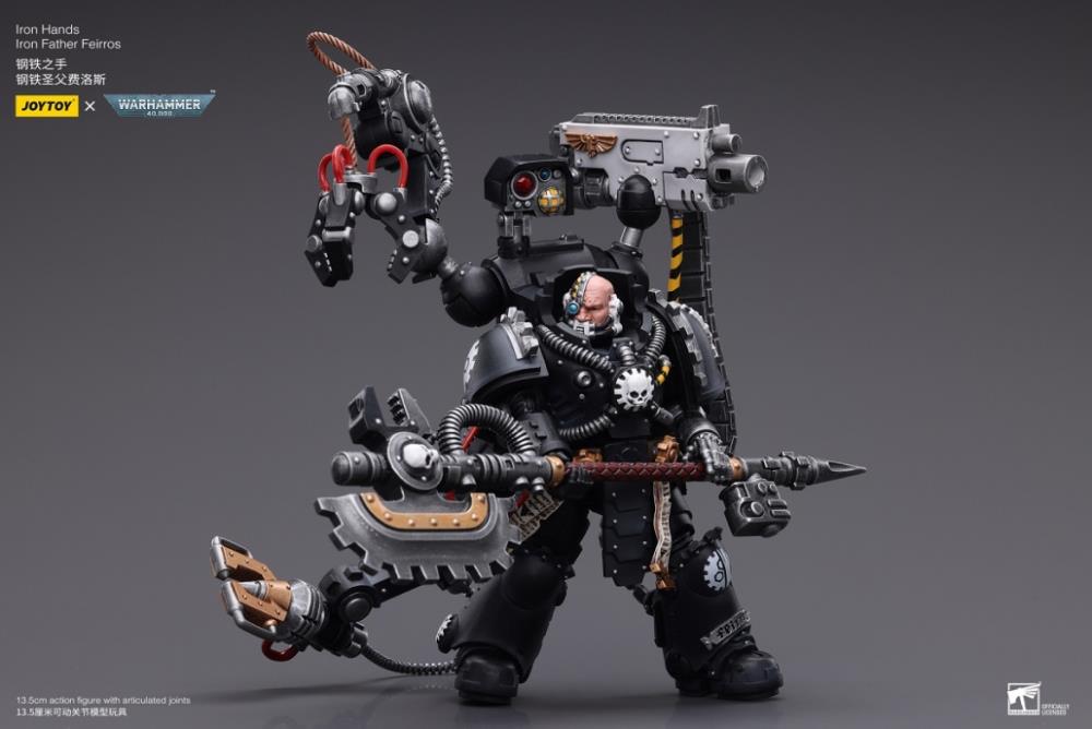 Warhammer 40K Iron Hands Iron Father Feirros 1/18 Scale Action Figure Gallery Image 7