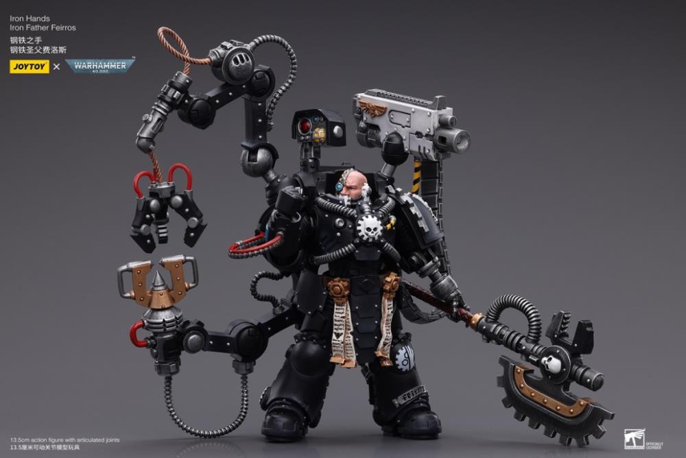 Warhammer 40K Iron Hands Iron Father Feirros 1/18 Scale Action Figure Gallery Image 6