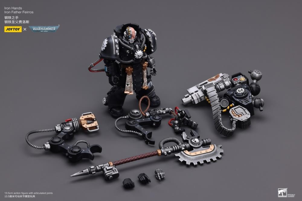 Warhammer 40K Iron Hands Iron Father Feirros 1/18 Scale Action Figure Gallery Image 11