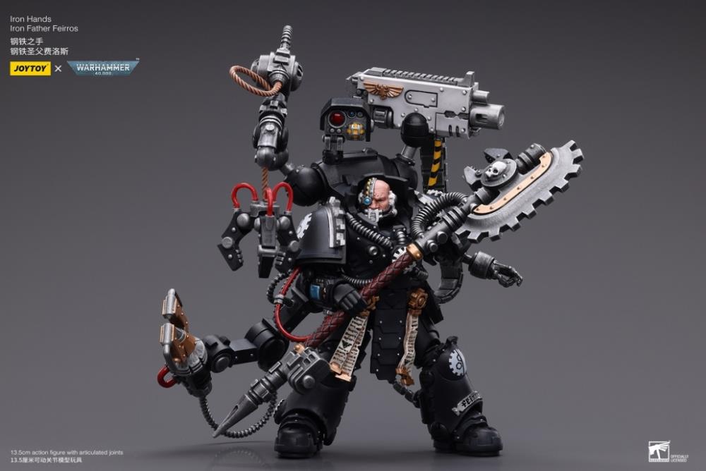 Warhammer 40K Iron Hands Iron Father Feirros 1/18 Scale Action Figure Gallery Image 8