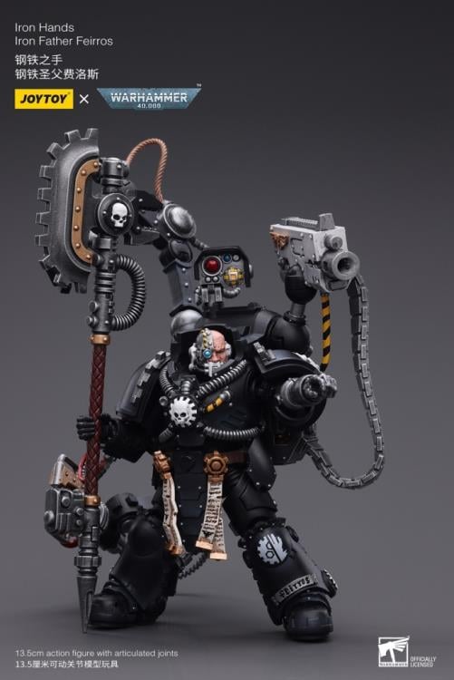 Warhammer 40K Iron Hands Iron Father Feirros 1/18 Scale Action Figure Gallery Image 4