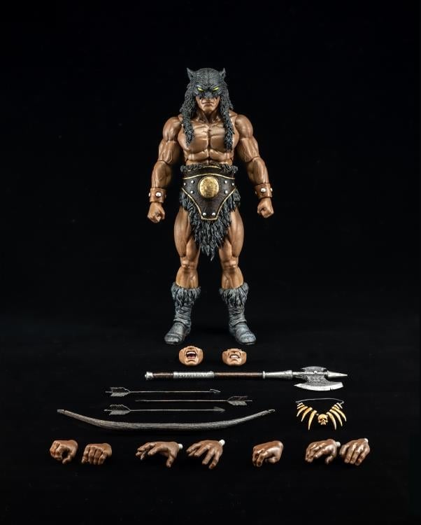 Fire and Ice Dark Wolf Action Figure - 1/12 Scale