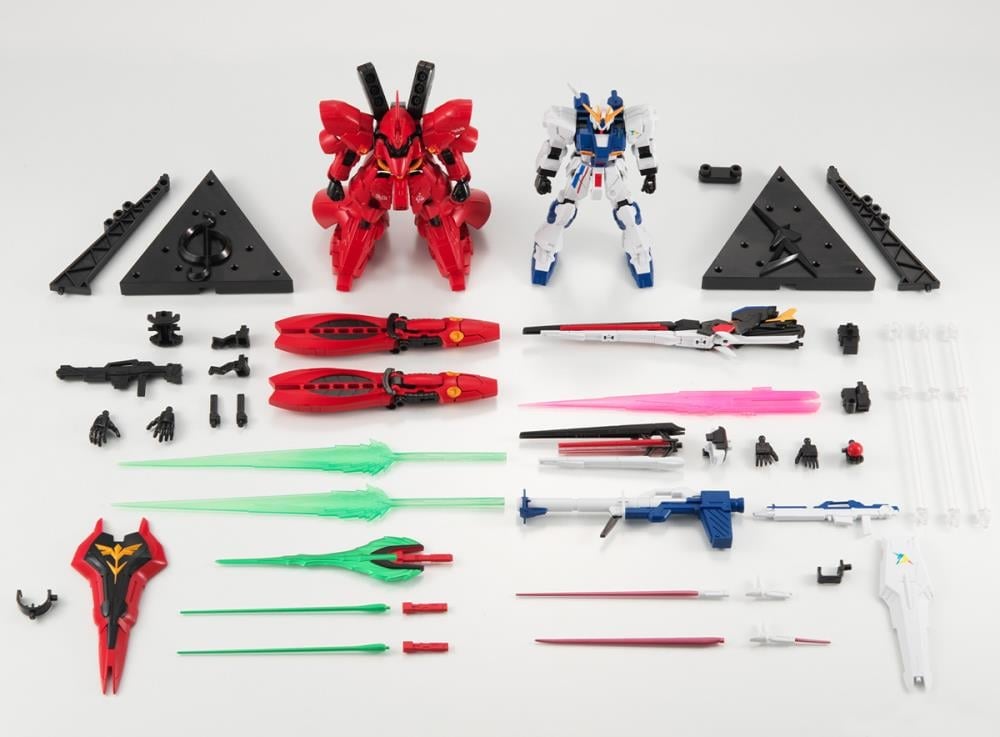 Mobile Suit Gundam: Char's Counterattack G Frame FA RX-93ff vGundam and MSN-04FF Sazabi Figure Set Gallery Image 12