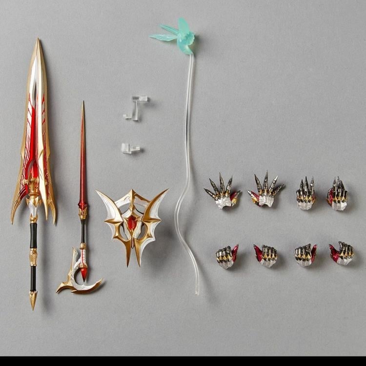 Monster Hunter Rise: Sunbreak Amazing Yamaguchi Revoltech NR021 Hunter (Malzeno Armor Set) Action Figure Gallery Image 11