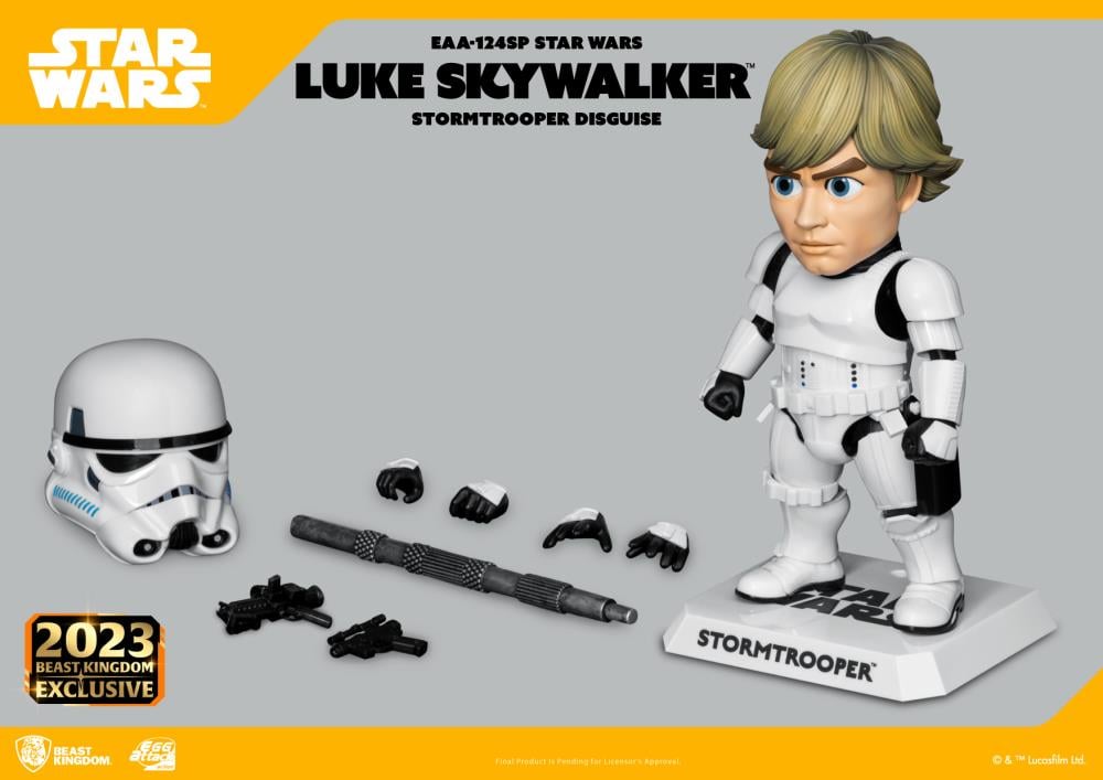 Star Wars: A New Hope Egg Attack Action EAA-124SP Luke Skywalker (Stormtrooper Disguise) SDCC 2023 Exclusive Gallery Image 8