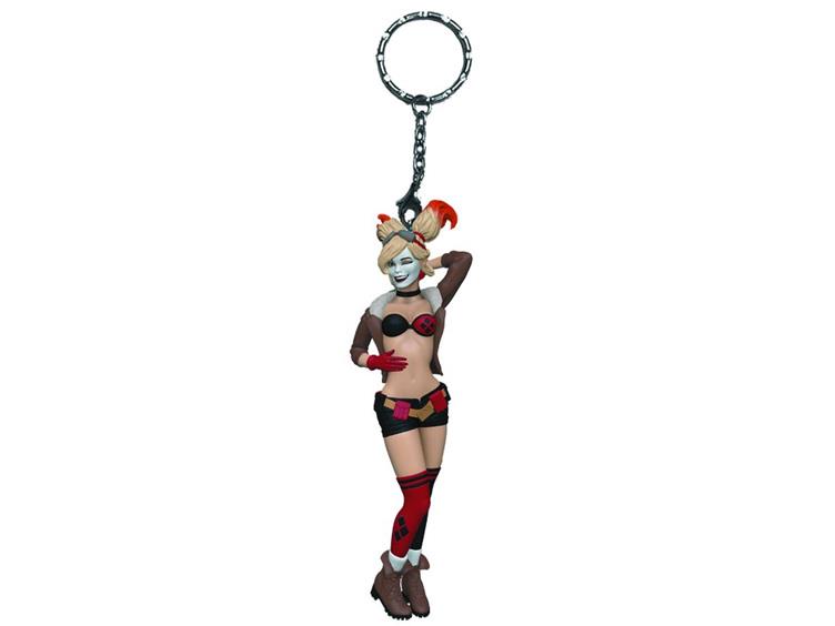 DC Bombshells Figural Keychain - Harley Quinn Gallery Image 1