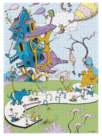 Dr. Seuss "Oh, the Places You'll Go!" 1000 Piece Puzzle Gallery Image 2