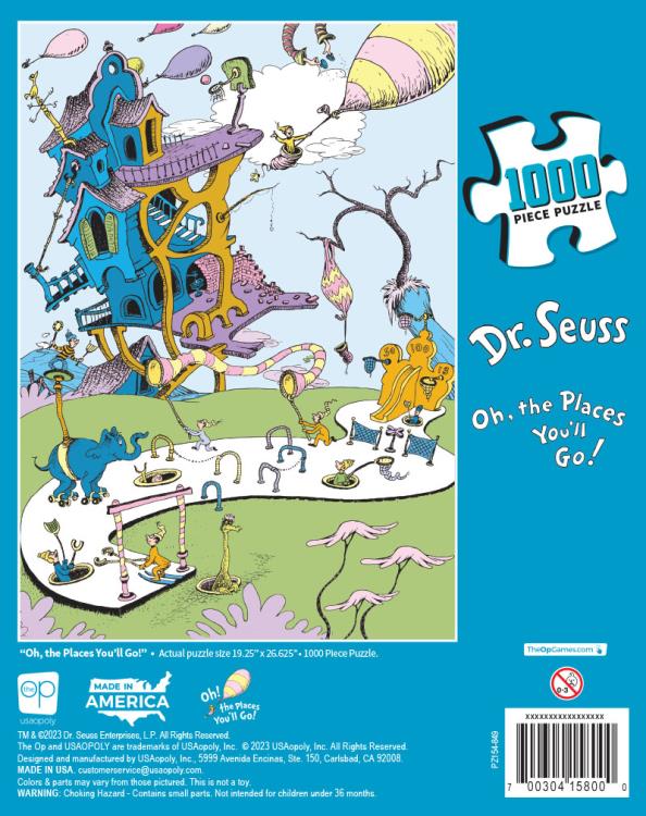 Dr. Seuss "Oh, the Places You'll Go!" 1000 Piece Puzzle Gallery Image 7