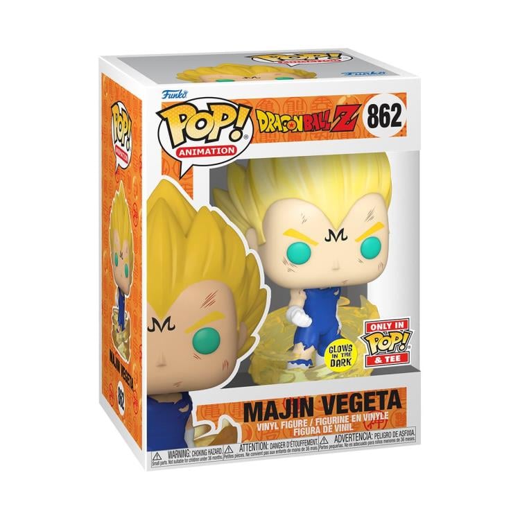 Pop! and Tee: Dragon Ball Z - Majin Vegeta (Glow-in-the-Dark) Gallery Image 4