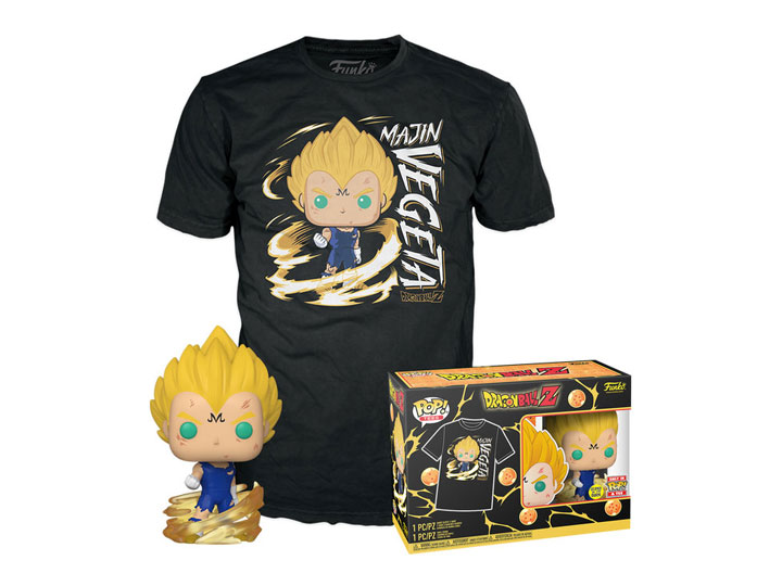 Pop! and Tee: Dragon Ball Z - Majin Vegeta (Glow-in-the-Dark) Gallery Image 1
