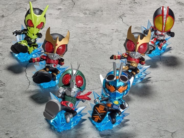 Kamen Rider ARTlized -Go!Go!Rider Kick!- Boxed Set of 6 Figures Gallery Image 1