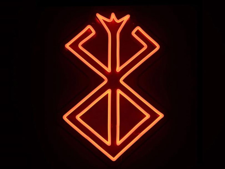 Berserk Brand of Sacrifice LED Neon Sign Gallery Image 1