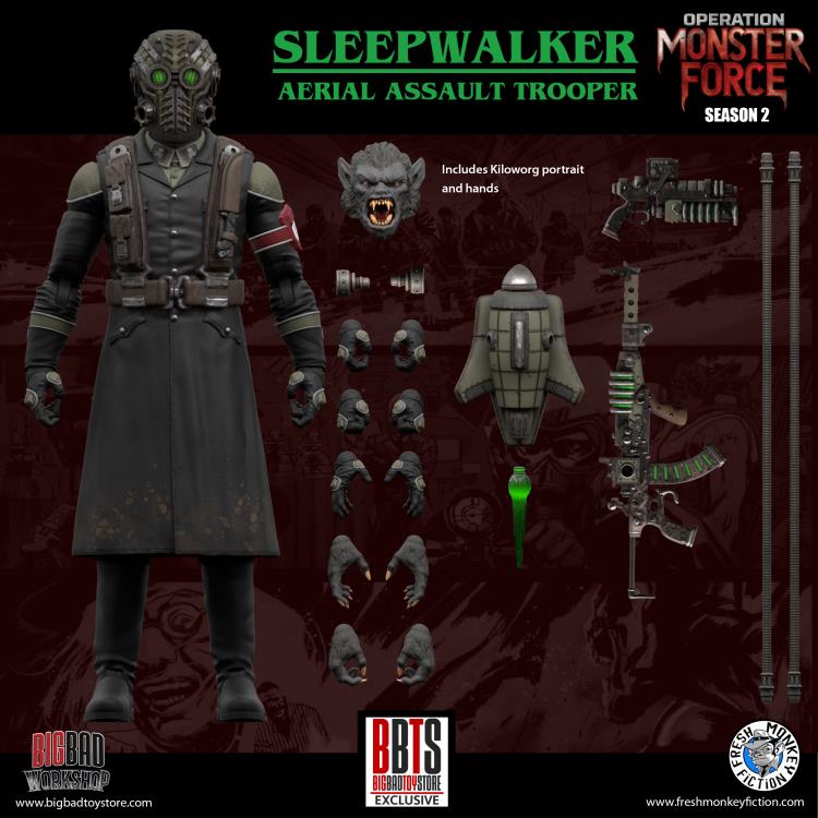 Operation: Monster Force Season 02 Sleepwalker Aerial Assault Trooper 1/12 Scale Action Figure Gallery Image 8