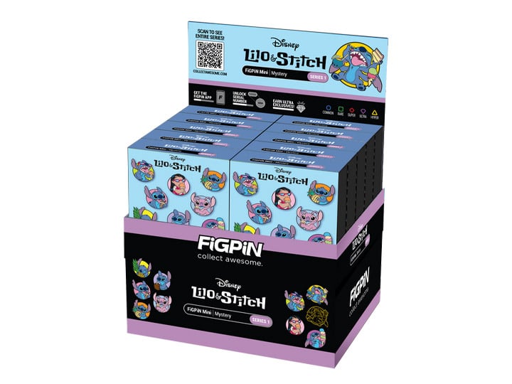 Lilo & Stitch FiGPiN Mystery Series 1 Box of 10 Random Pins Gallery Image 1