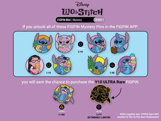Lilo & Stitch FiGPiN Mystery Series 1 Box of 10 Random Pins Gallery Image 4