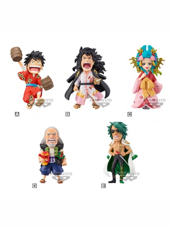 One Piece World Collectable Figure Wano Country Kanketsuhen Vol.1 Set of 5 Figures Gallery Image 2