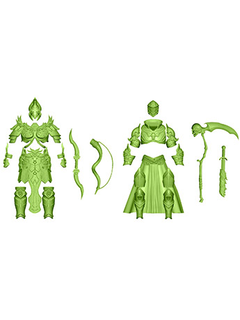 Almighty Legends 1/12 Scale Armor & Weapon Pack (Green) Gallery Image 2