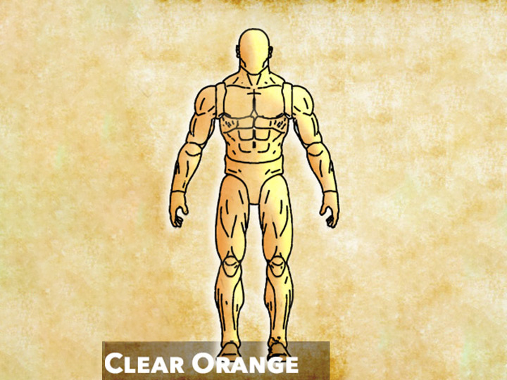 Almighty Legends Blank Vessel (Clear Orange) 1/12 Scale Action Figure Gallery Image 1