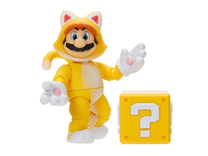 The Super Mario Bros. Movie Cat Mario 5-Inch Scale Figure Gallery Image 1