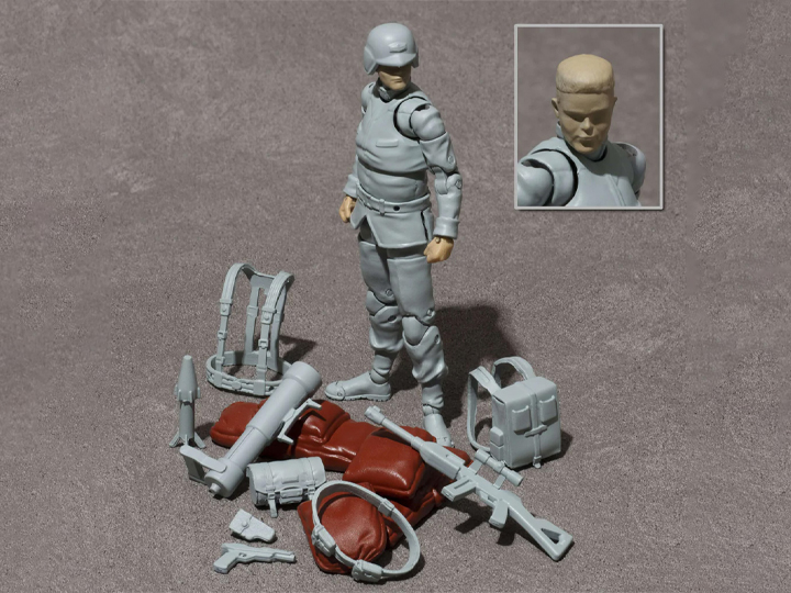 Mobile Suit Gundam G.M.G. Professional Earth Federation Forces Army Soldier 02 1/18 Scale Figure Gallery Image 1