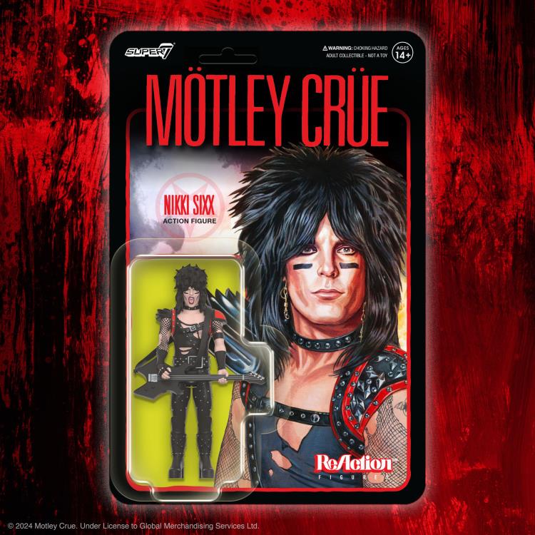 Motley Crue ReAction Nikki Sixx (Shout at the Devil Ver.) Figure
