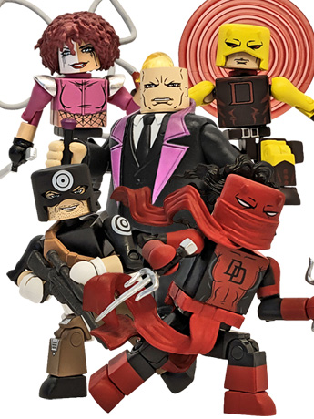 Marvel Minimates Daredevil: Woman Without Fear Deluxe Box Set Gallery Image 2